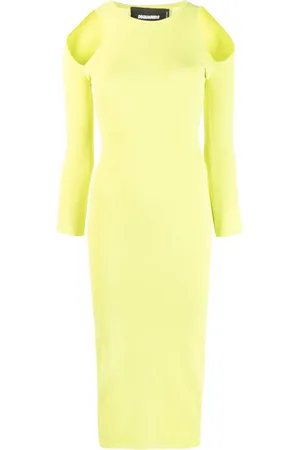 Dsquared2 Abito midi con inserti