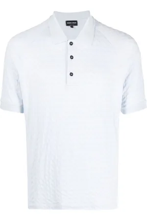 Giorgio Armani Polo con motivo chevron