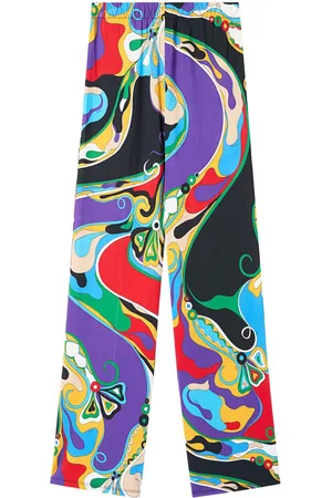Puccini Pantaloni Orchidee con stampa