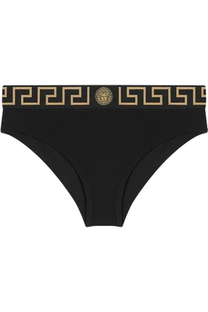 VERSACE Slip con bordo Greca