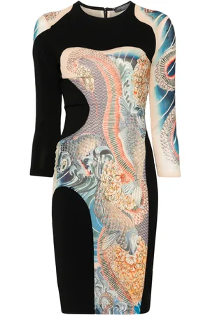 Alexander McQueen Abito corto con stampa