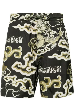 Maharishi Costume da bagno con stampa Cloud Dragon