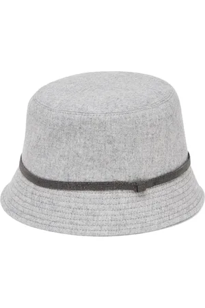 Brunello Cucinelli Cappello bucket con dettaglio Monili