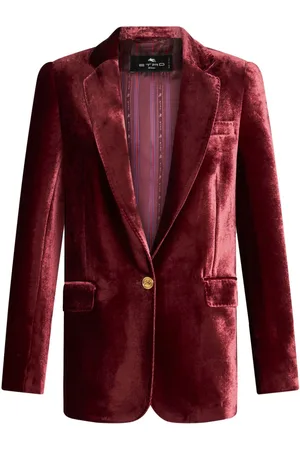 Etro Blazer monopetto in velluto