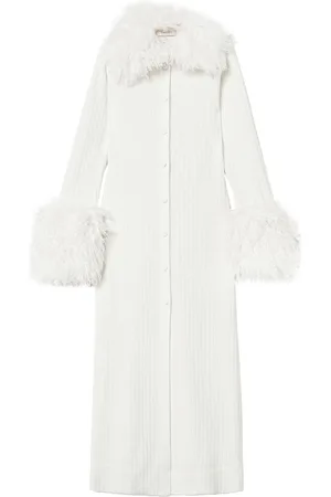 Twin-Set Abito stile cardigan in finta pelliccia