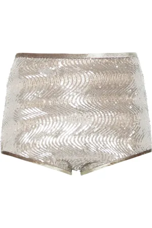 FORTE FORTE Shorts a vita alta con paillettes
