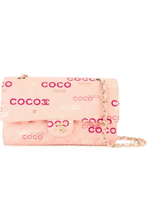 CHANEL Printed logo shoulder bag
