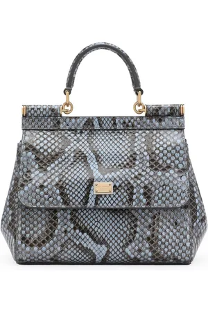 Dolce & Gabbana Borsa a mano Sicily con effetto serpente