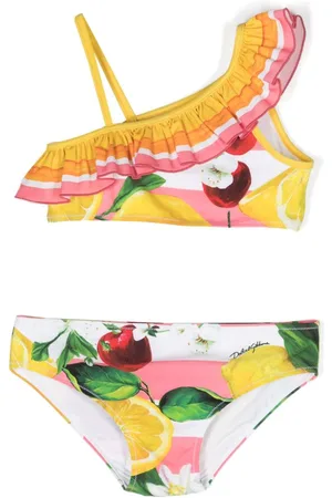 Dolce & Gabbana Bikini monospalla a fiori