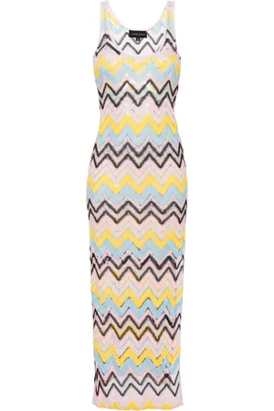 Cynthia Rowley Abito con motivo a zigzag