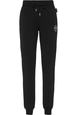 Philipp Plein Pantaloni sportivi con cristalli