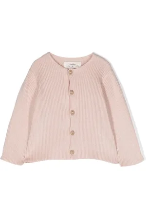 TEDDY & MINOU Cardigan girocollo a coste