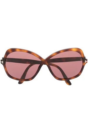 Tom Ford Occhiali da sole oversize tartarugati