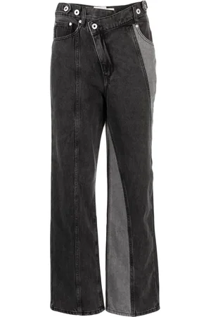 Feng Chen Wang Pantaloni dritti con applicazione