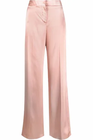 Alexander McQueen Pantaloni con effetto satinato