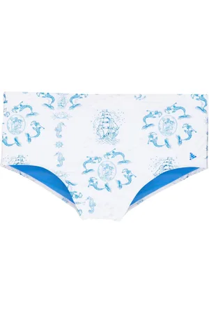 AMIR SLAMA Costume da bagno con stampa grafica