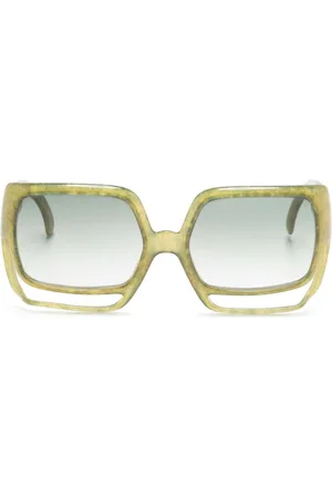 Dior Occhiali da sole oversize bicolore anni 