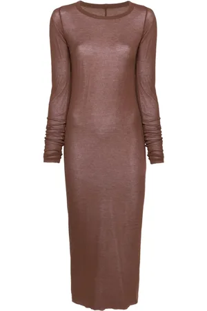 Rick Owens Abito midi a coste