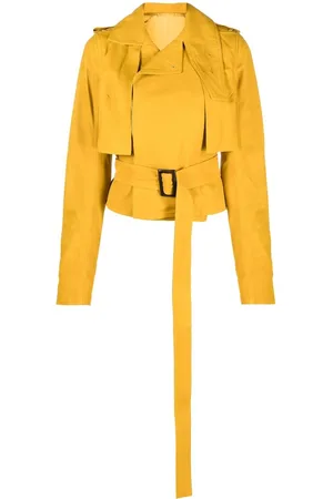 Rick Owens Giacca crop con cintura