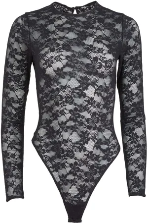 FLEUR DU MAL Body Le Stretch in pizzo