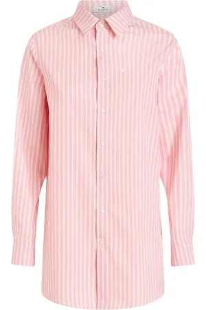 Etro Camicia a righe con ricamo