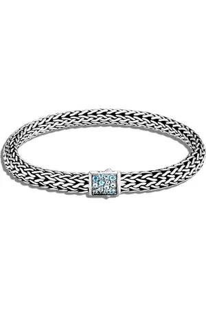 John Hardy "Bracciale a catena in sterling, zaffiro e topazio"