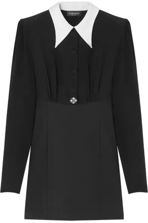 VERSACE Abito corto con perle