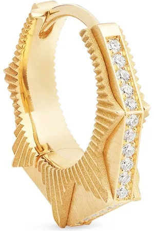 Marie Lichtenberg Orecchino NYC piccolo in giallo 18kt con diamanti