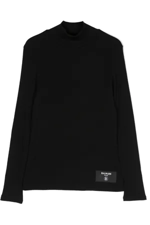 Balmain Maglione a coste con applicazione