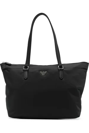 Emporio Armani Borsa tote con placca logo