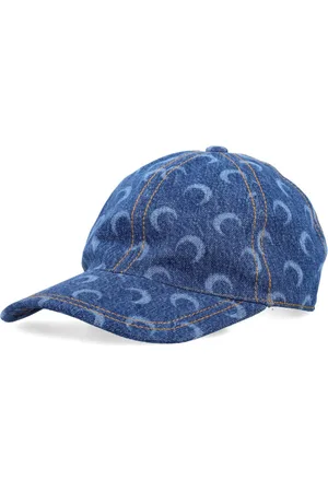 Marine Serre Cappello da baseball Crescent Moon denim