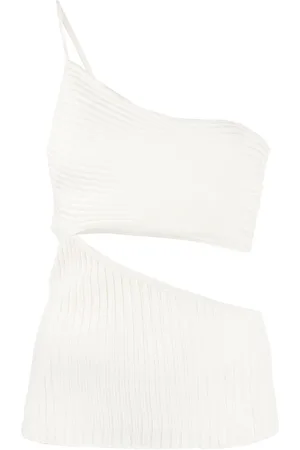 ANDREADAMO Top monospalla con dettaglio cut-out