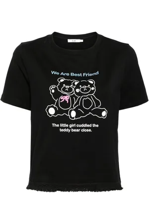 B+AB T-shirt Bear con frange
