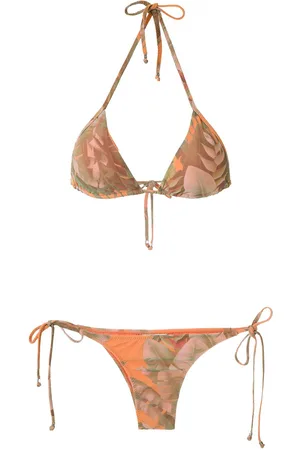 AMIR SLAMA Bikini a triangolo con stampa