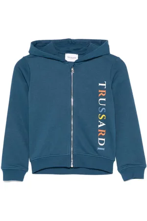 Trussardi Felpa con logo in rilievo