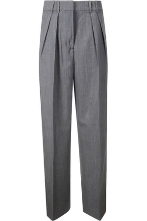 Rohe Pantaloni slim con pieghe