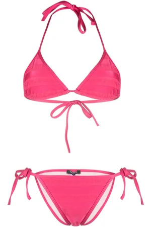 Balmain Bikini a triangolo con stampa