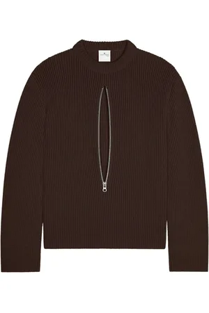 Courrèges Maglione a coste con zip