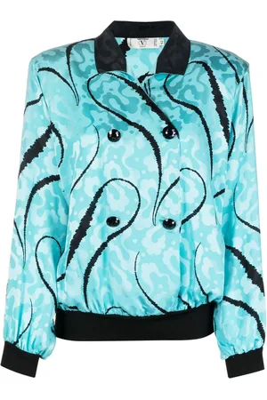 VALENTINO GARAVANI Blusa con motivo jacquard Pre-owned anni 