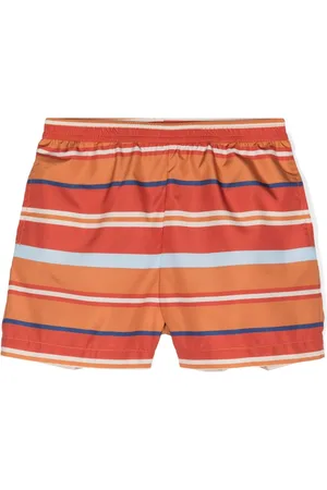 Etro Costume da bagno a righe con ricamo Pegaso