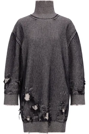 Maison Margiela Abito stile maglione con effetto vissuto