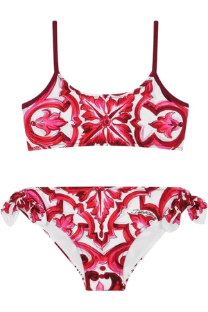 Dolce & Gabbana Bikini con stampa maioliche