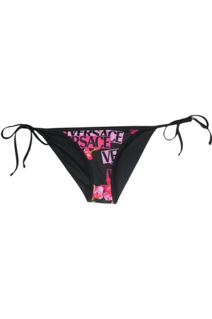 VERSACE Slip bikini a fiori