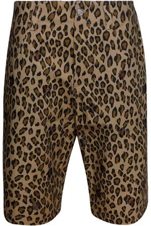 Bluemarble Shorts con stampa leopardo