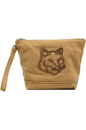 Maison Kitsuné Pouch Fox Head con zip