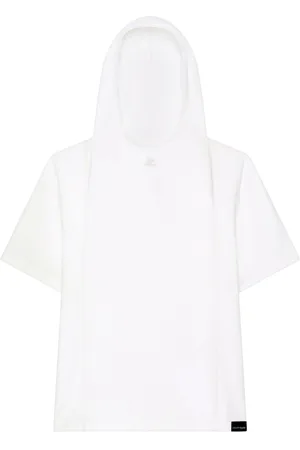 Courrèges T-shirt con cappuccio