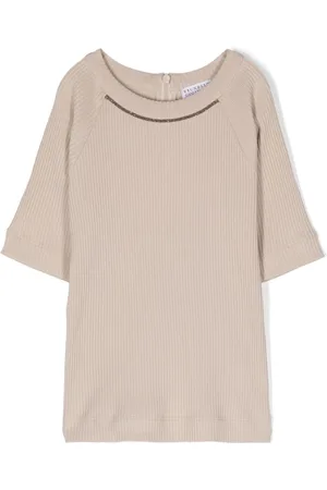Brunello Cucinelli T-shirt con dettaglio Monili