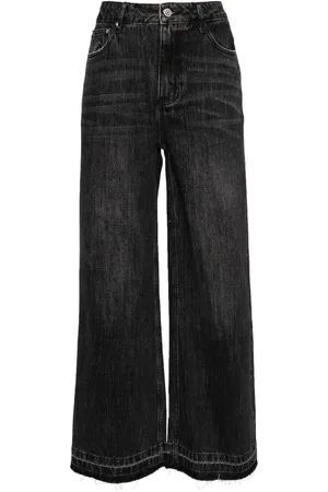 B+AB Jeans taglio comodo con frange