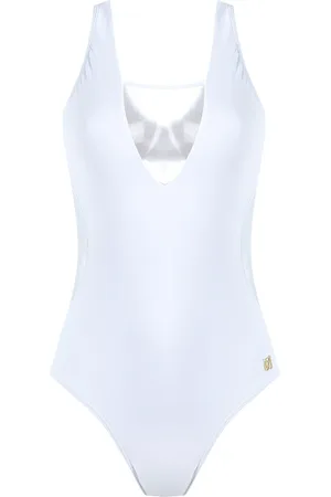 Brigitte Square neck tulle swimsuit