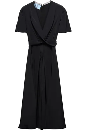 Prada Abito midi con scollo a V